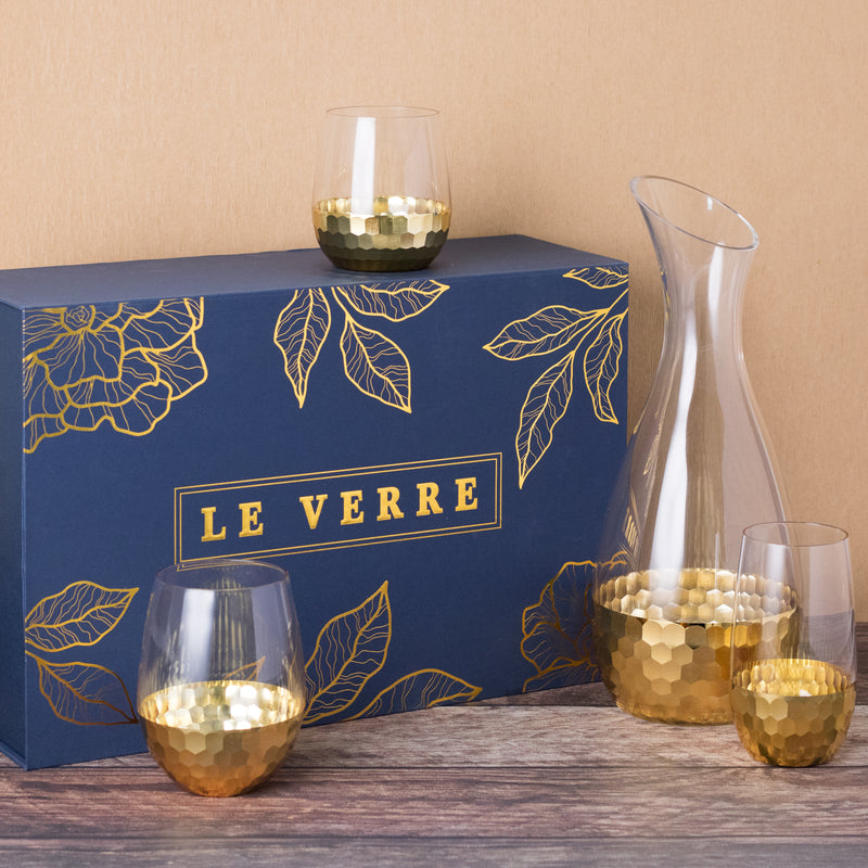 GIFT BOX- DECANTER WITH 4 GLASSES