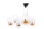 GOLD FUJI MOUNTAIN DECANTER SET